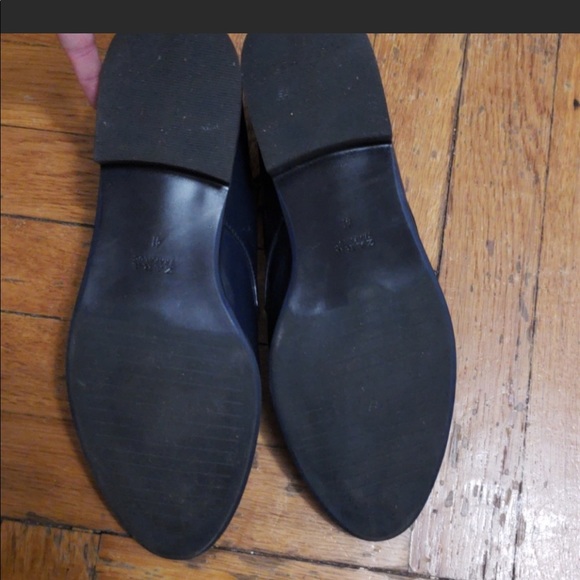 Zara Navy Blue Patent Leather Oxford - Picture 3 of 3